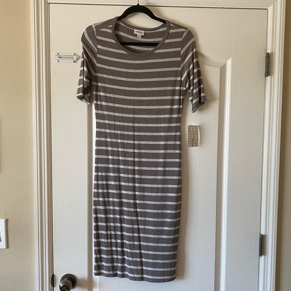 Grey Stripped LLR Julia Dress